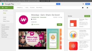 
                            6. WowApp - Earn. Share. Do Good - Apps on Google Play