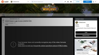 
                            1. WoW:Classic Login Screen (ANIMATED) : classicwow - Reddit