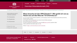 
                            5. Wozu brauche ich den VPN-Clienten? / Wie greife ich ... - TU Chemnitz