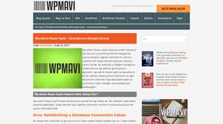 
                            3. Wp-admin Beyaz Sayfa - Giremiyorum [Detaylı Çözüm] | WPMAVI