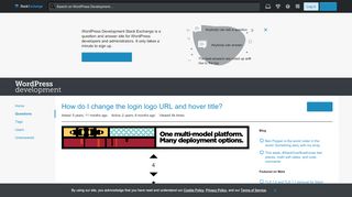 
                            10. wp admin - How do I change the login logo URL and hover title ...