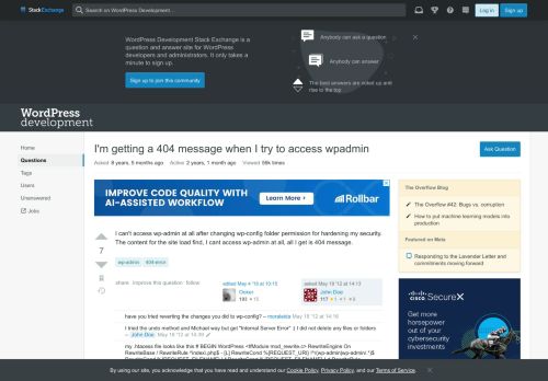 
                            6. wp admin - I'm getting a 404 message when I try to access wpadmin ...