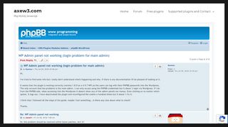 
                            7. WP Admin panel not working (login problem for main admin) - www ...