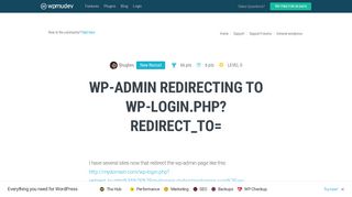 
                            10. wp-admin redirecting to wp-login.php?redirect_to= - WPMU Dev