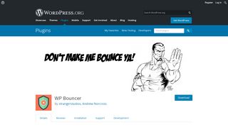 
                            2. WP Bouncer | WordPress.org