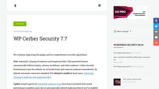 
                            5. WP Cerber Security 7.7 – WordPress security, malware scanner ...