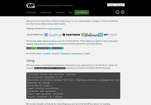 
                            8. WP-CLI: Command line interface for WordPress