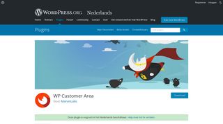 
                            2. WP Customer Area | WordPress.org