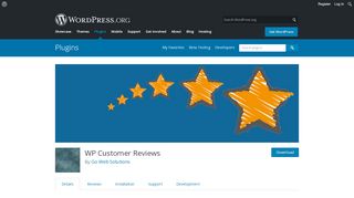 
                            2. WP Customer Reviews | WordPress.org