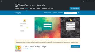 
                            2. WP Customize Login Page | WordPress.org