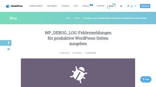 
                            11. WP_DEBUG_LOG: Fehlermeldungen für produktive WordPress ...