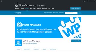 
                            2. WP Event Manager | WordPress.org
