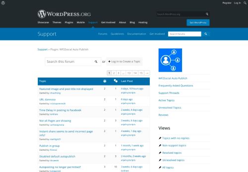 
                            10. [WP Facebook Auto Publish] Support | WordPress.org