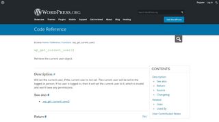 
                            4. wp_get_current_user() | Function | WordPress Developer Resources