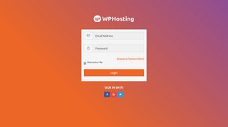 
                            1. WP Hosting - Client Area