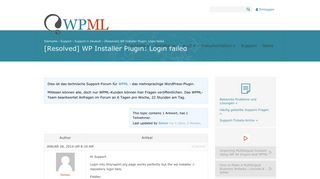 
                            7. WP Installer Plugin: Login failed - WPML