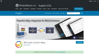 
                            11. WP-Lister Lite for eBay | WordPress.org