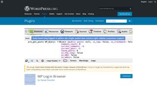 
                            3. WP Log in Browser | WordPress.org