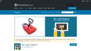 
                            2. WP Login Register | WordPress.org