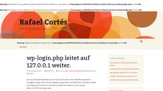 
                            4. wp-login.php leitet auf 127.0.0.1 weiter. | Rafael Cortés