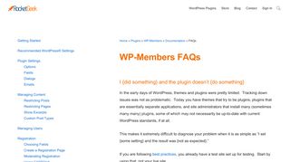 
                            12. WP-Members FAQs - RocketGeek