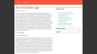 
                            3. Wp Profit Builder Login - Pittsburgh-infragard.net
