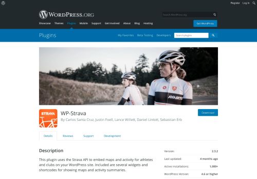 
                            13. WP-Strava | WordPress.org