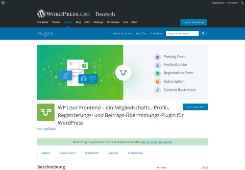 
                            4. WP User Frontend – Membership, Profile, Registration ... - WordPress