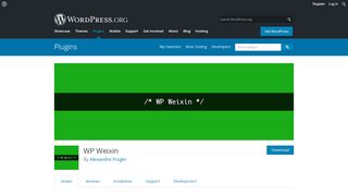 
                            2. WP Weixin | WordPress.org