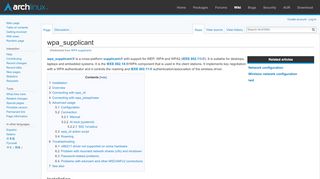 
                            4. WPA supplicant - ArchWiki