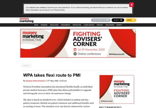 
                            8. WPA takes flexi route to PMI - Money Marketing