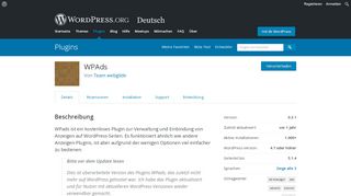 
                            1. WPAds | WordPress.org