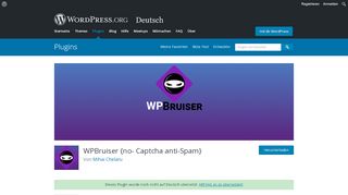 
                            7. WPBruiser {no- Captcha anti-Spam} | WordPress.org