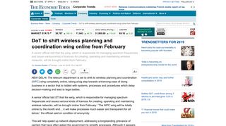 
                            3. WPC: DoT to shift wireless planning and coordination wing online ...