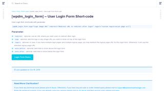 
                            5. [wpdm_login_form] - User Login Form Short-code - WordPress ...
