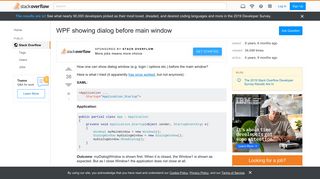 
                            1. WPF showing dialog before main window - Stack Overflow