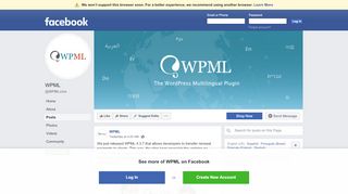 
                            6. WPML - Posts | Facebook
