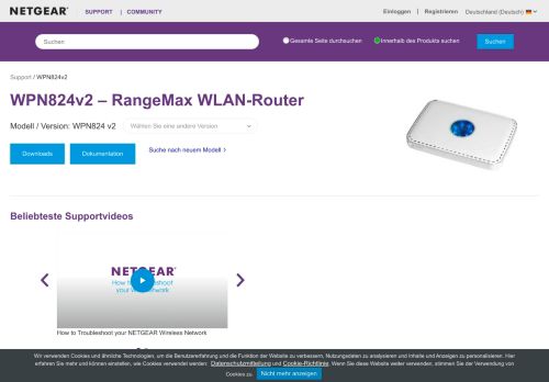 
                            3. WPN824v2 | RangeMax WiFi Router | NETGEAR Support