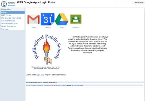 
                            7. WPS Google Apps Login Portal