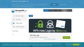 
                            8. WPS Hide Login - ManageWP.org