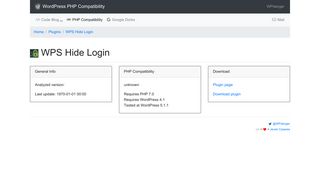 
                            12. WPS Hide Login - WordPress PHP Compatibility