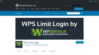 
                            2. WPS Limit Login | WordPress.org