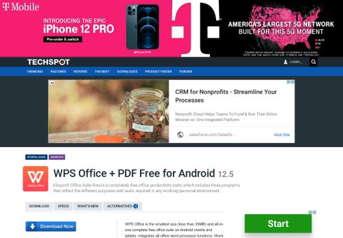 
                            8. WPS Office + PDF Free for Android 11.4.4 Download - TechSpot