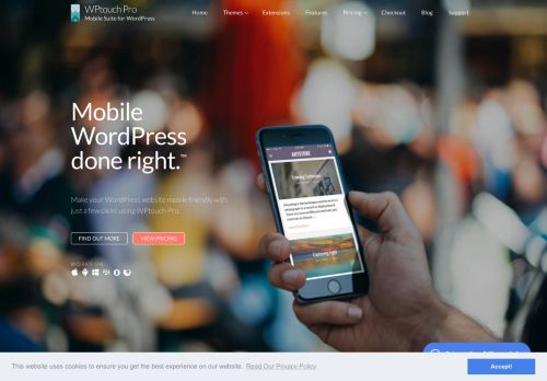 
                            1. WPtouch Create a beautiful mobile version of your WordPress site