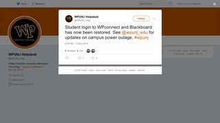 
                            4. WPUNJ Helpdesk on Twitter: 