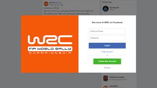 
                            12. WRC - Shakedown LIVE Sign up to wrcplus.com and watch... | Facebook