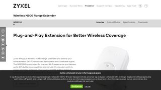 
                            2. WRE2206 Wireless N300 Range Extender | Zyxel