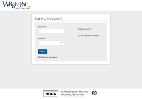 
                            8. Wright-Patt Credit Union | Login