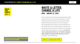 
                            12. Write For Rights – Write For Rights – Amnesty International USA