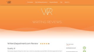 
                            7. WritersDepartment.com Review | Students Writing Reviews